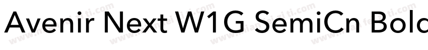 Avenir Next W1G SemiCn Bold字体转换